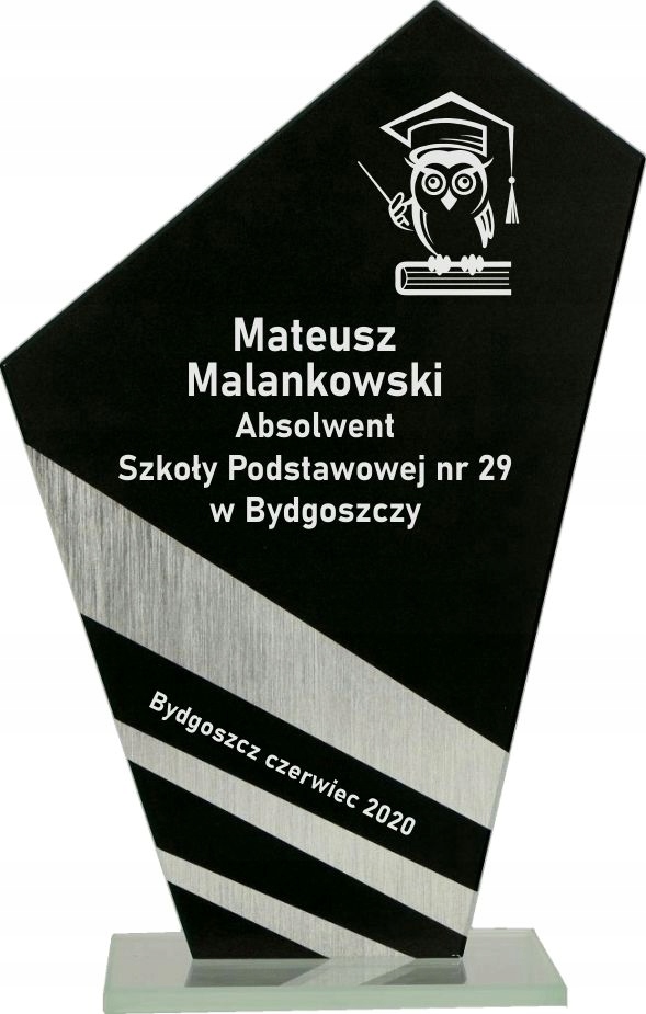 

Statuetka Szklana Trofeum Nagroda Z Grawerem Laser