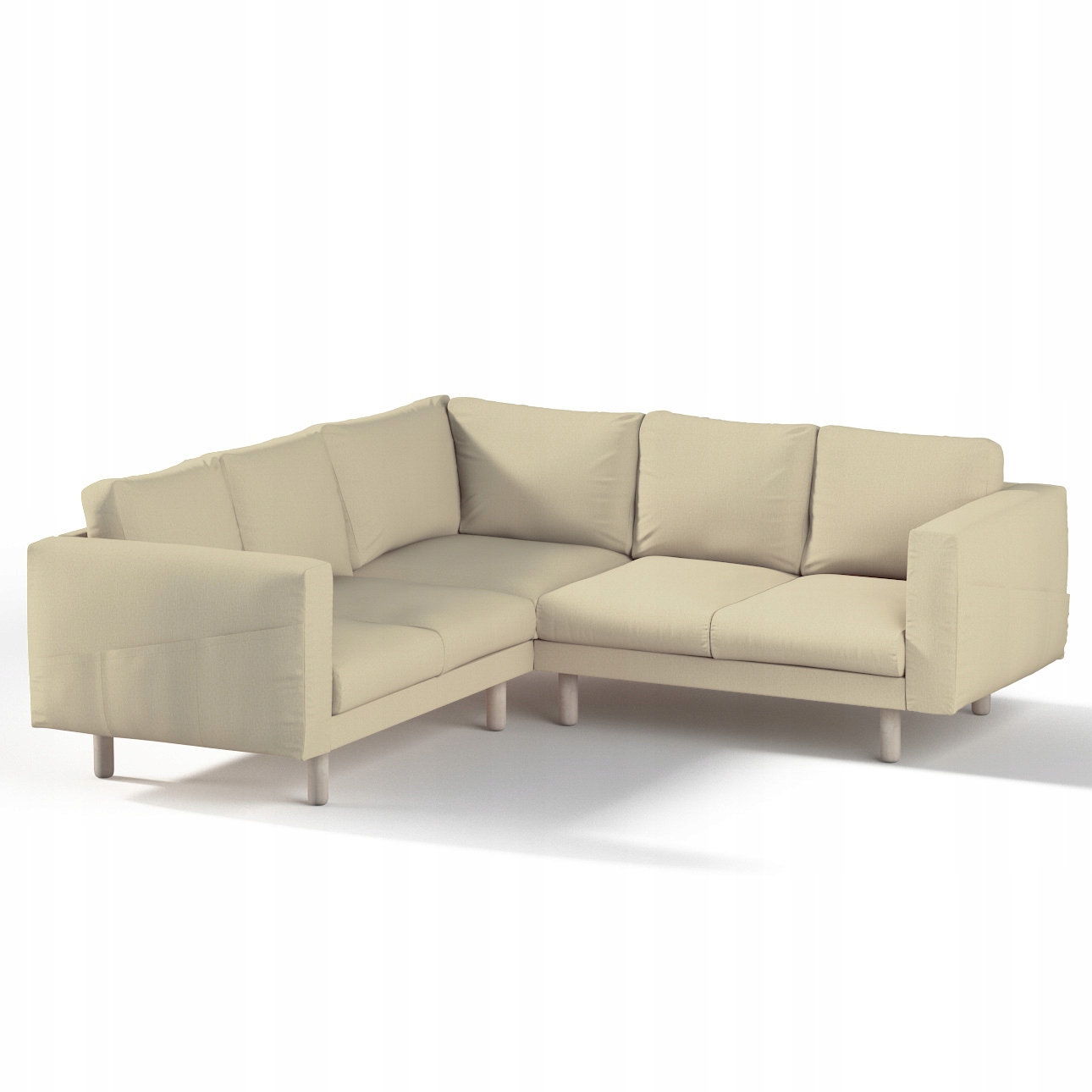 Dekoria potah na rohovou pohovku Norsborg pro 4 osoby Ikea, hnědý