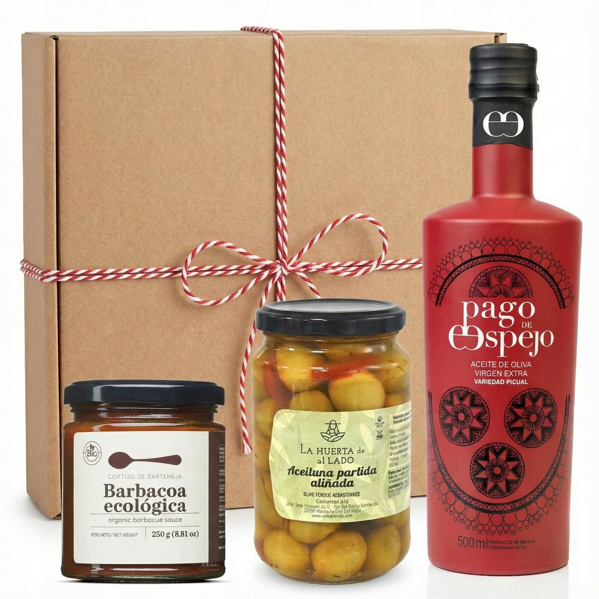 Levně Vánoční dárková sada Španělský olivový olej omáčka kečup Premium