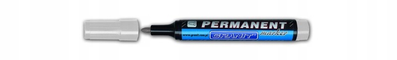 Marker permanentny GRANIT okrągły biały — 6