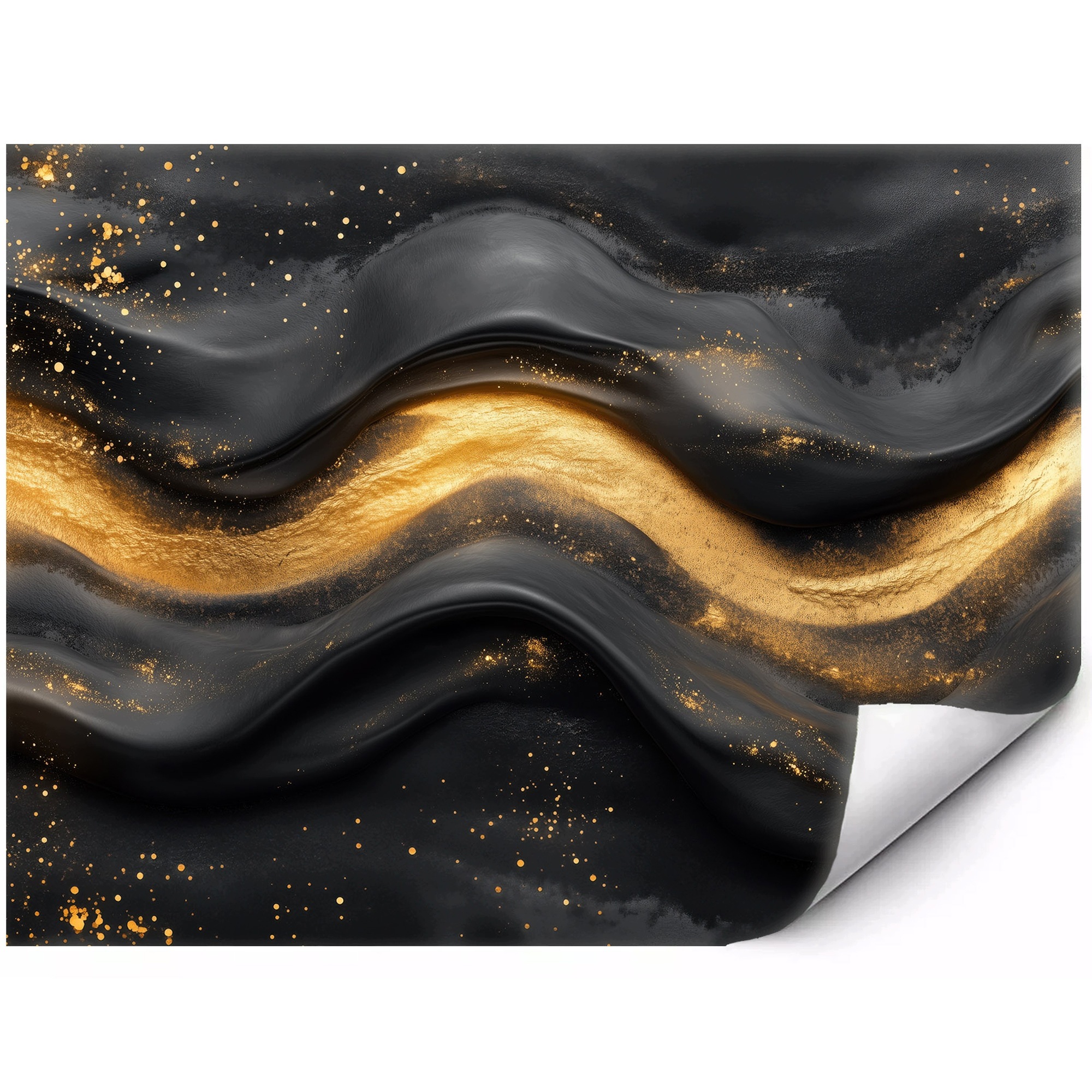Fototapeta Černo-zlatá abstrakce v glamour stylu 250 x 175 cm