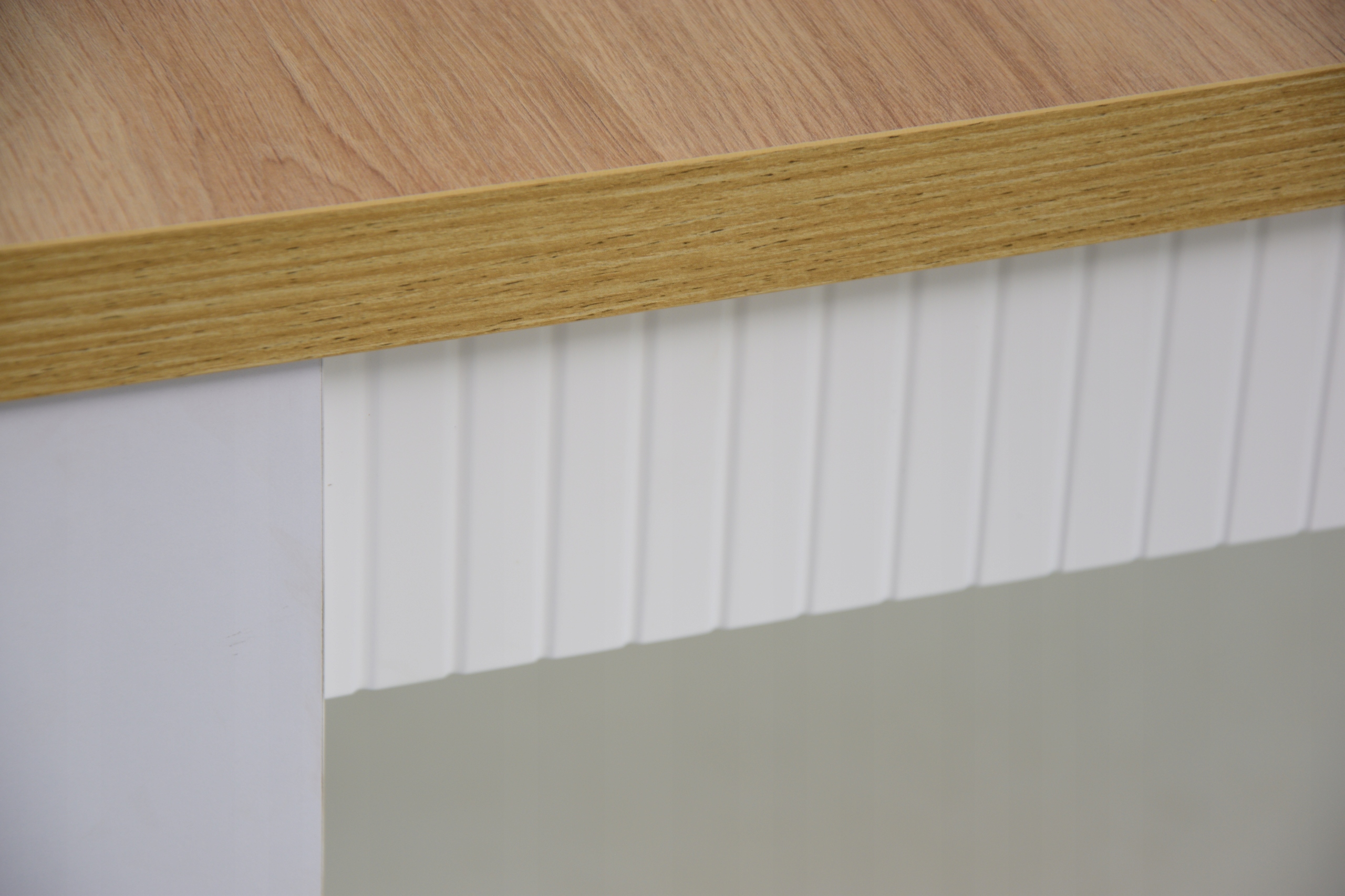 NOWOŚĆ! SKANDYNAWSKI ZESTAW BIAŁY LAMEL 4 KRZESŁA Wysokość stołu 75 cm