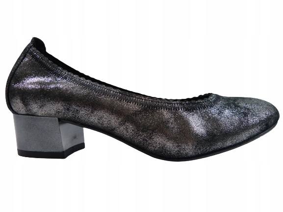 Pantofle nízké kožené, stabilní dámské boty Sala 37