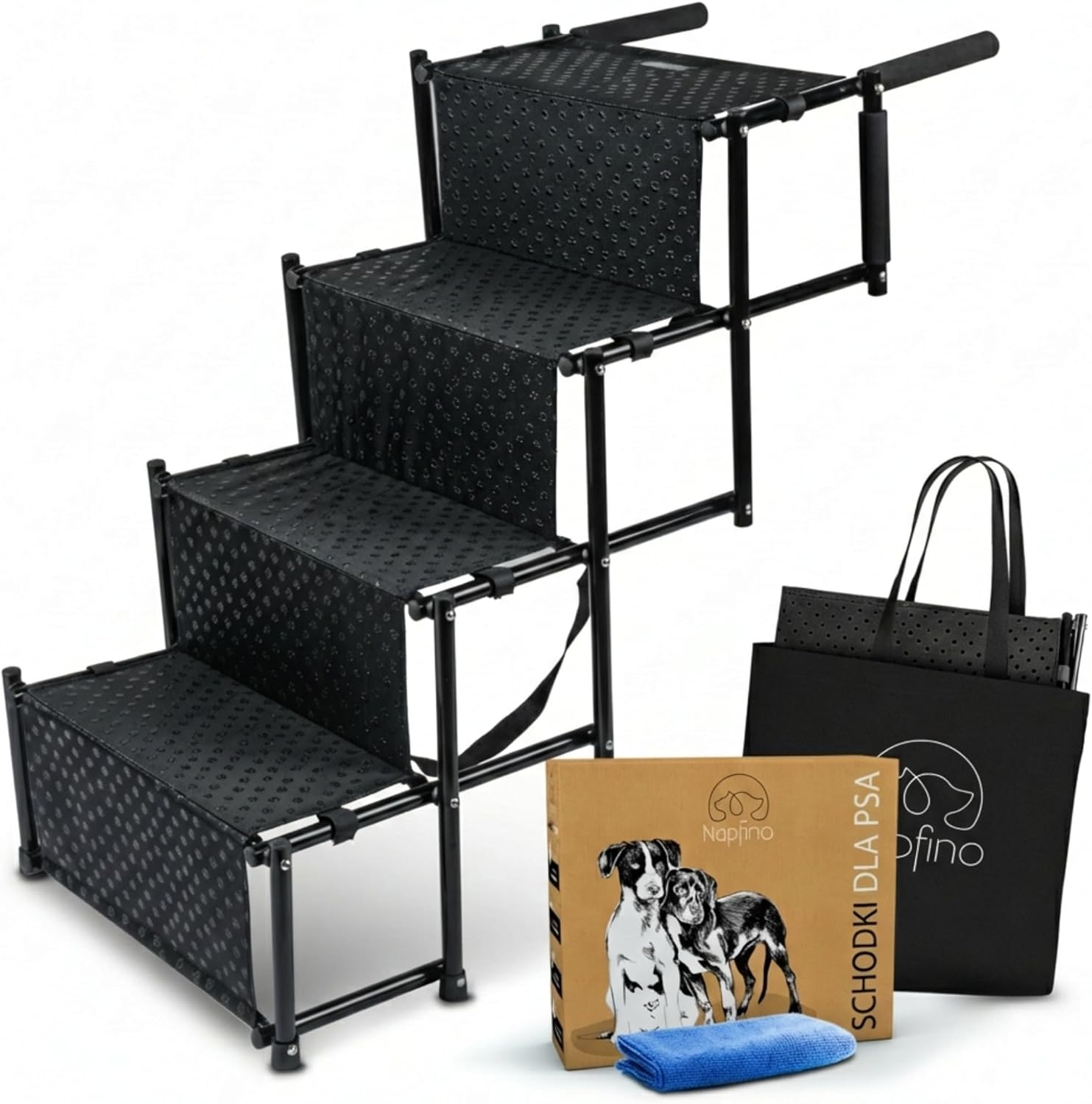 Skládací Rampa Pro Psa Do Auta 60 Kg Ochrana Kloubů Suv Kombi