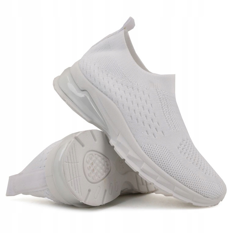 

Buty sportowe dziecięce wsuwane białe do szkoły