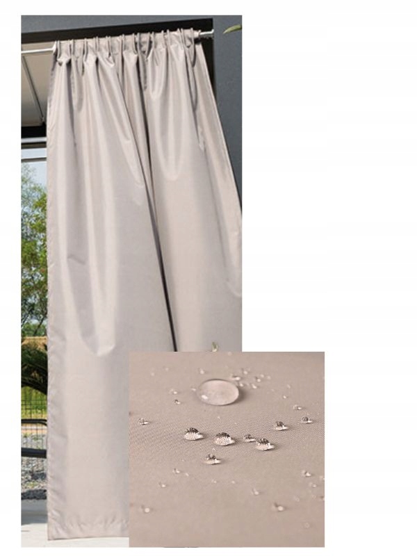 Závěs s tunelem na Terasa Balkon Do Altánku Vodotěsný, barevné provedení 100x220