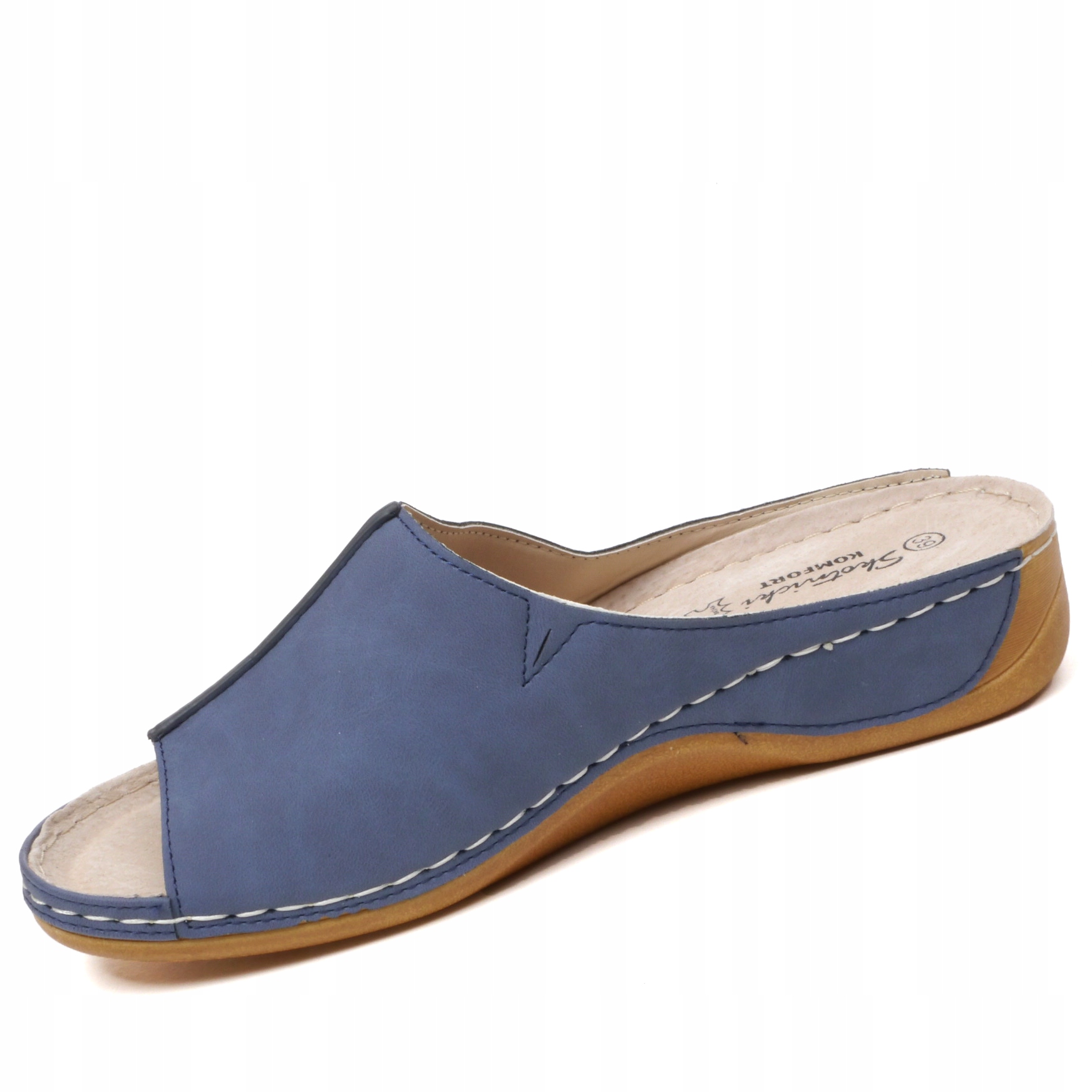 Klapki Damskie Skotnicki LEKKIE Wygodne wkł. SKÓRA Naturalna Oryginalne opakowanie producenta pudełko