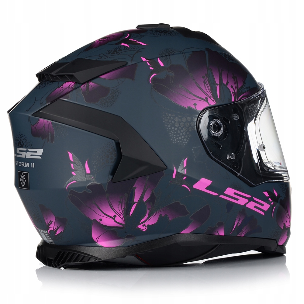 KASK MOTOCYKLOWY LS2 FF800 STORM II BURST DAMSKI RÓŻOWY + PINLOCK + BLENDA Model FF800
