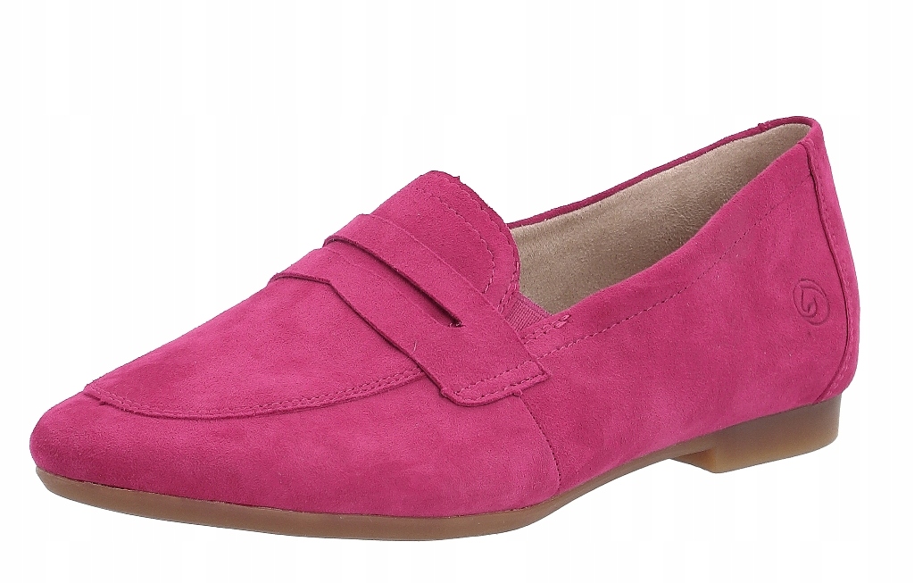 Remonte D0K02-31 37 kožené růžové mokasíny baleríny Rieker