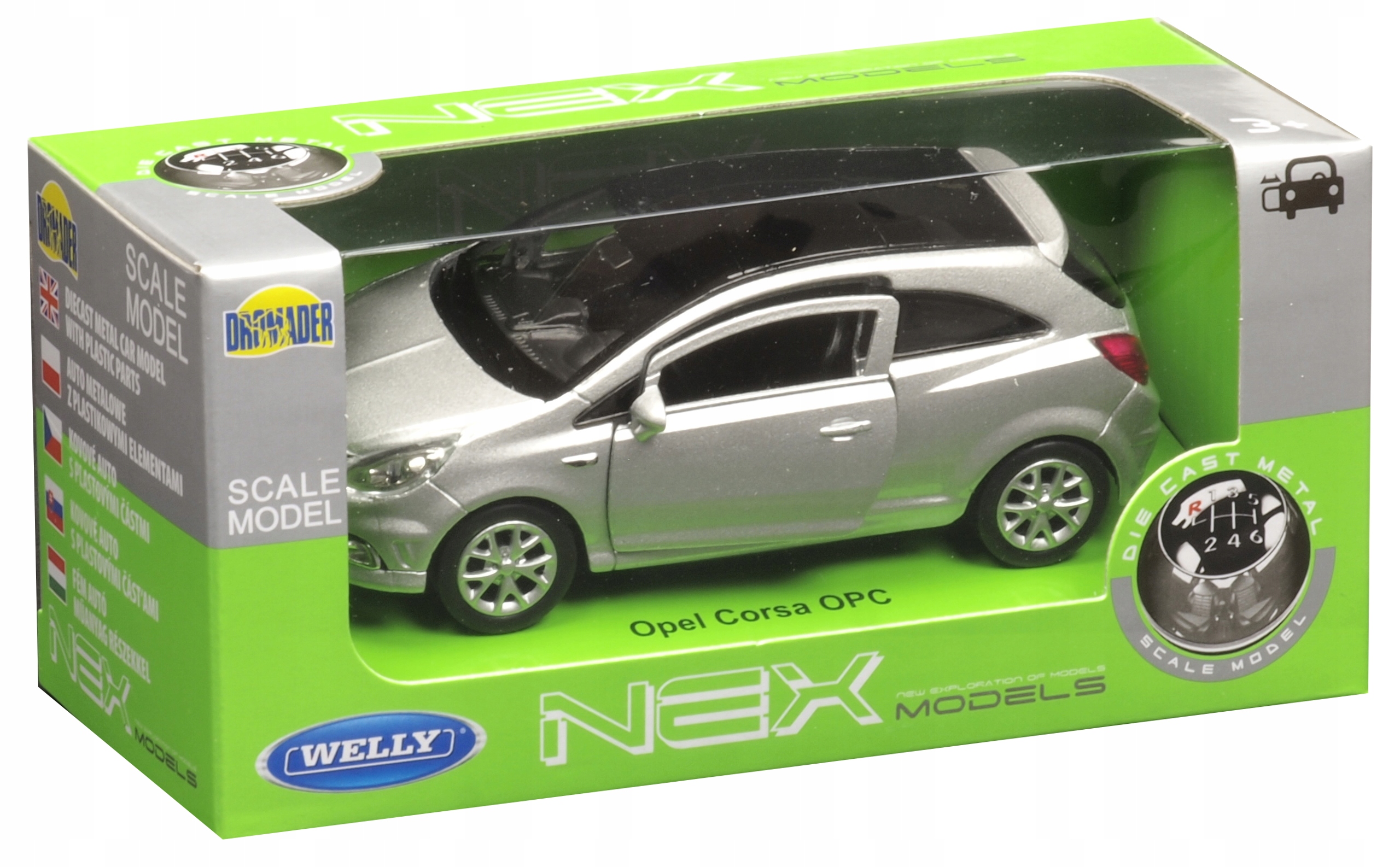 WELLY METALOWE AUTO OPEL CORSA OPC OTWIERANE DRZWI MODEL AUTA