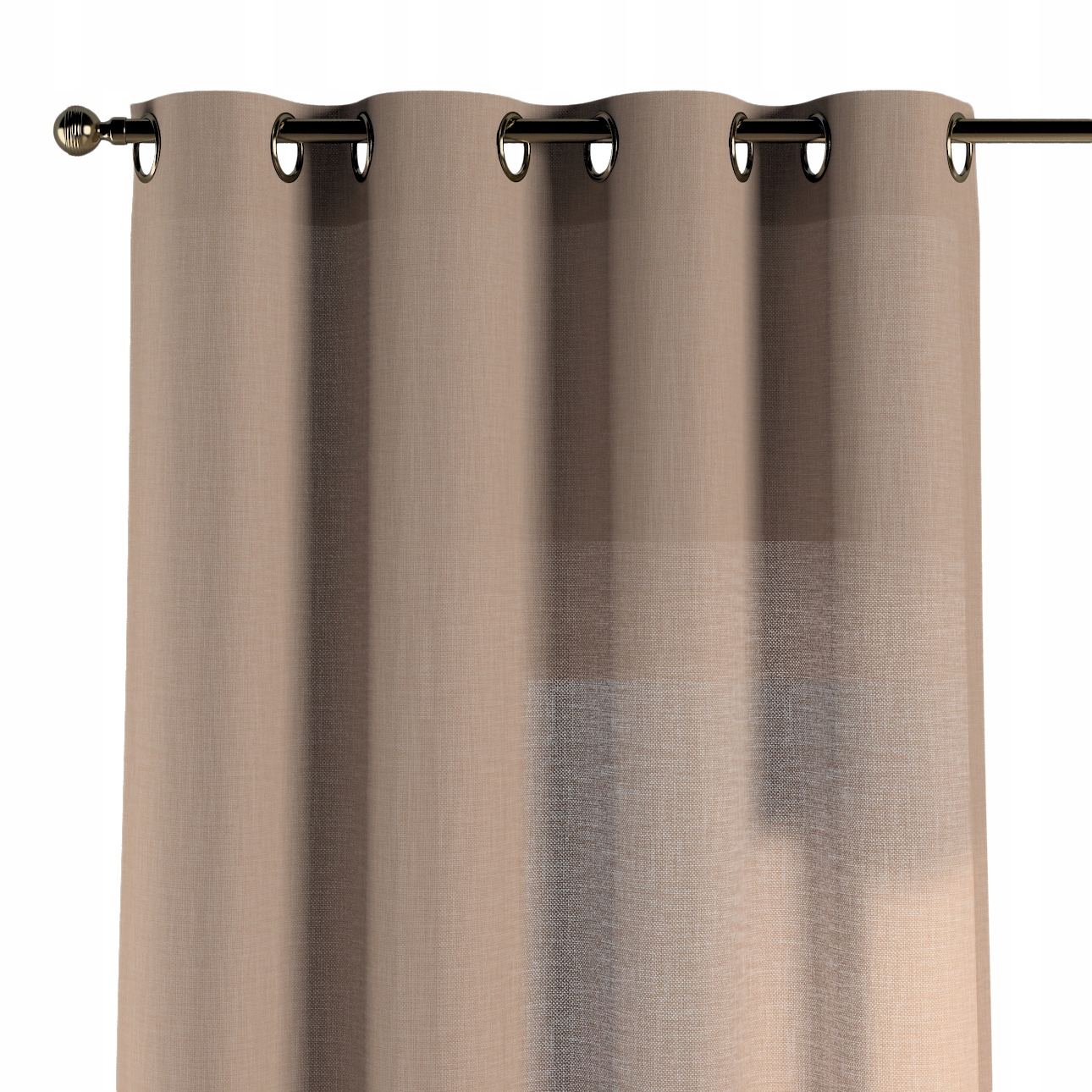 Záves na kolieskach 1 ks 130x245 cm hnedý