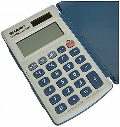 Sharp EL-243S - Kieszonkowy kalkulator ostrych obl Marka Sharp
