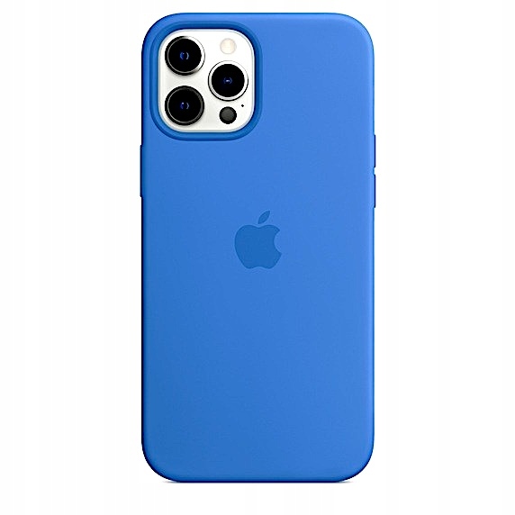 Silikonové pouzdro na iPhone 12 Pro Max Azurové Silicone Case Capri Blue