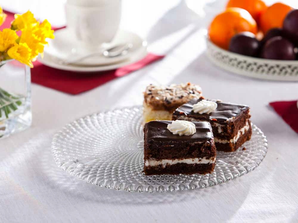 Patera duży talerz dekoracyjny na ciasto tort Edwanex 28 cm Kod producenta 0103016416