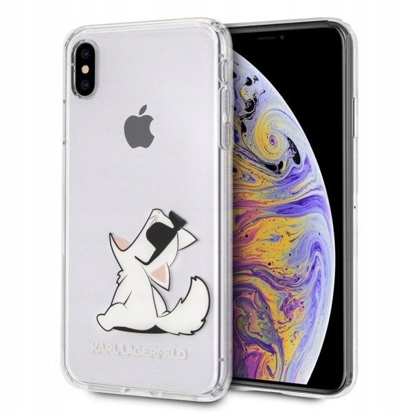 Karl Lagerfeld KLHCI65CFNRC iPhone Xs Max hardcase transparent Choupette Fu