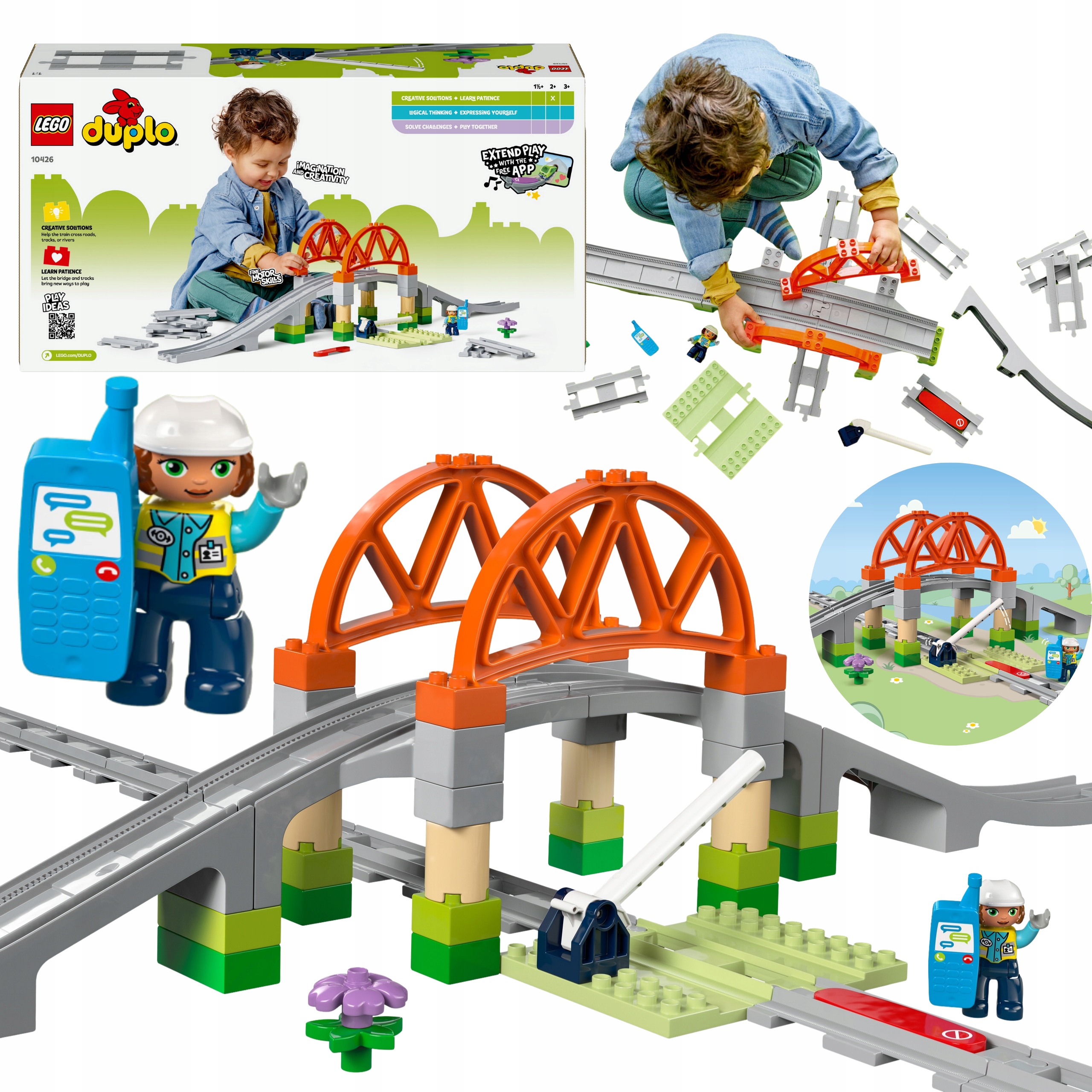 Lego Duplo Most I Tory Kolejowe Zestaw Klocków Klocki Konstrukcyjne