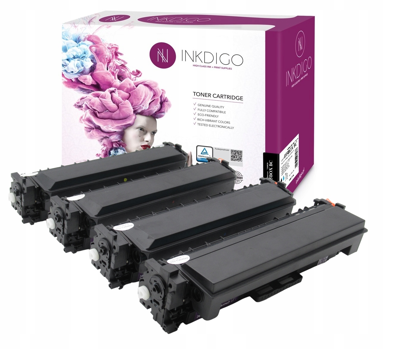 

4x Toner do Canon LBP663 MF742Cdw MF744Cdw CRG055