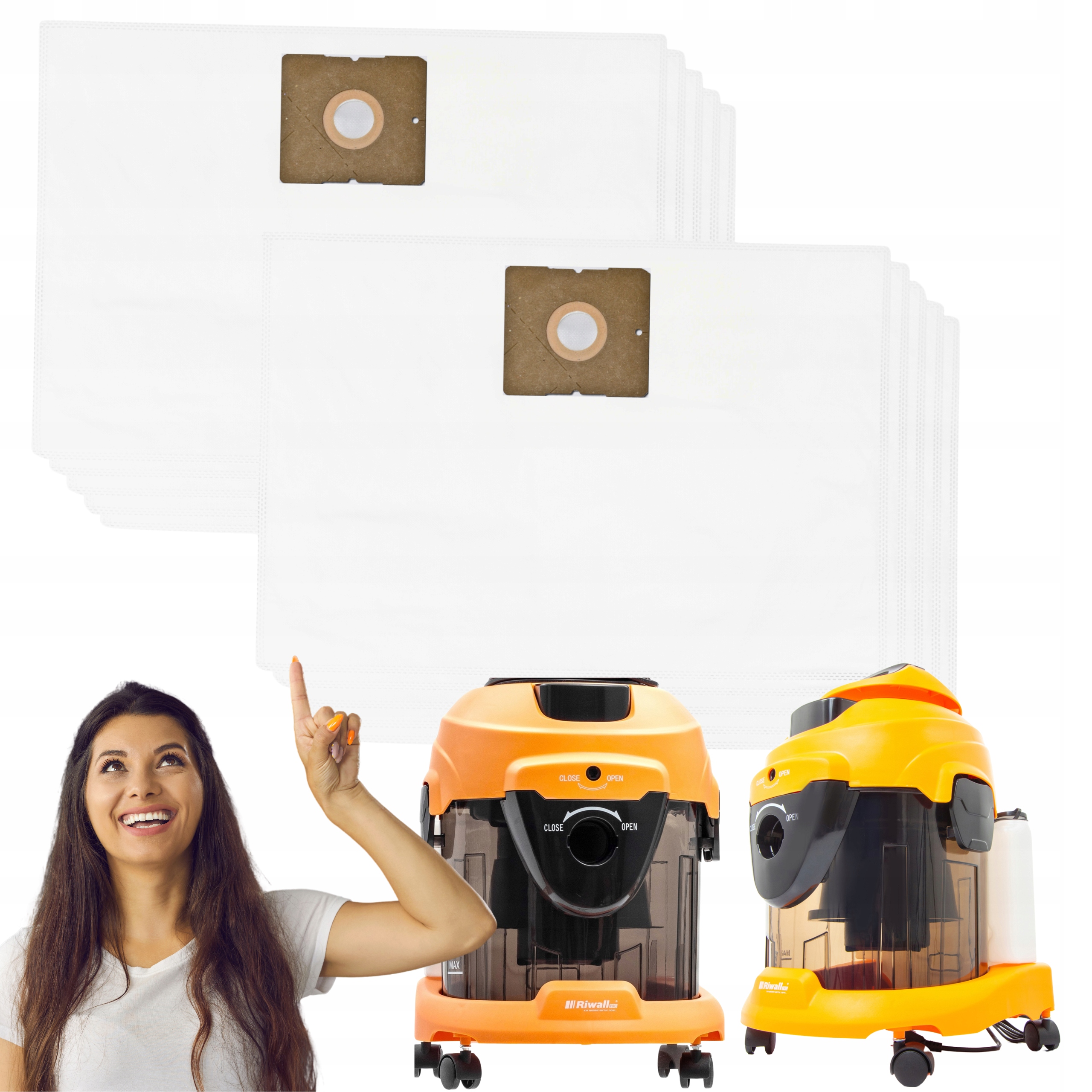 Worki Syntetyczne 20L Do Odkurzacza Piorącego Riwall Pro Hartmann 20 Szt