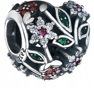 

Zawieszka Charms Koralik Serce Do Pandor