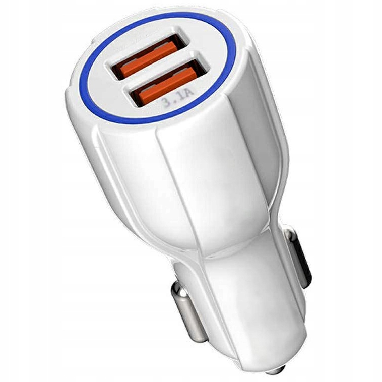 MOCNA Ładowarka samochodowa podwójna 2xUSB 3.1A Producent bez marki
