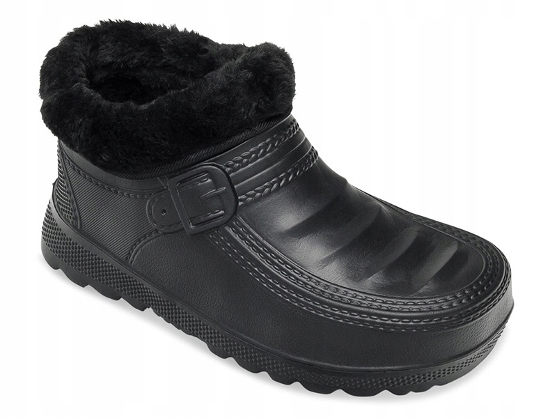 

Lekkie Piankowe Kalosze Ocieplane Czarne 45