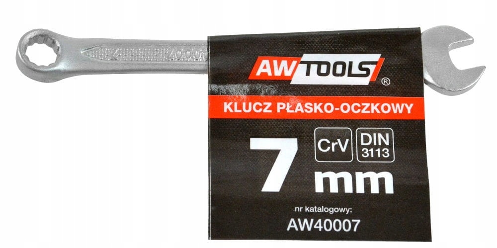 Awtools Klucz Płasko-oczkowy CrV DIN3113 Rozmiar: 1szt