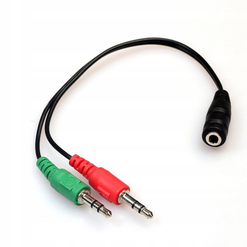 

Rozdzielacz Słuchawki Mikrofon 3.5 Aux mini Jack