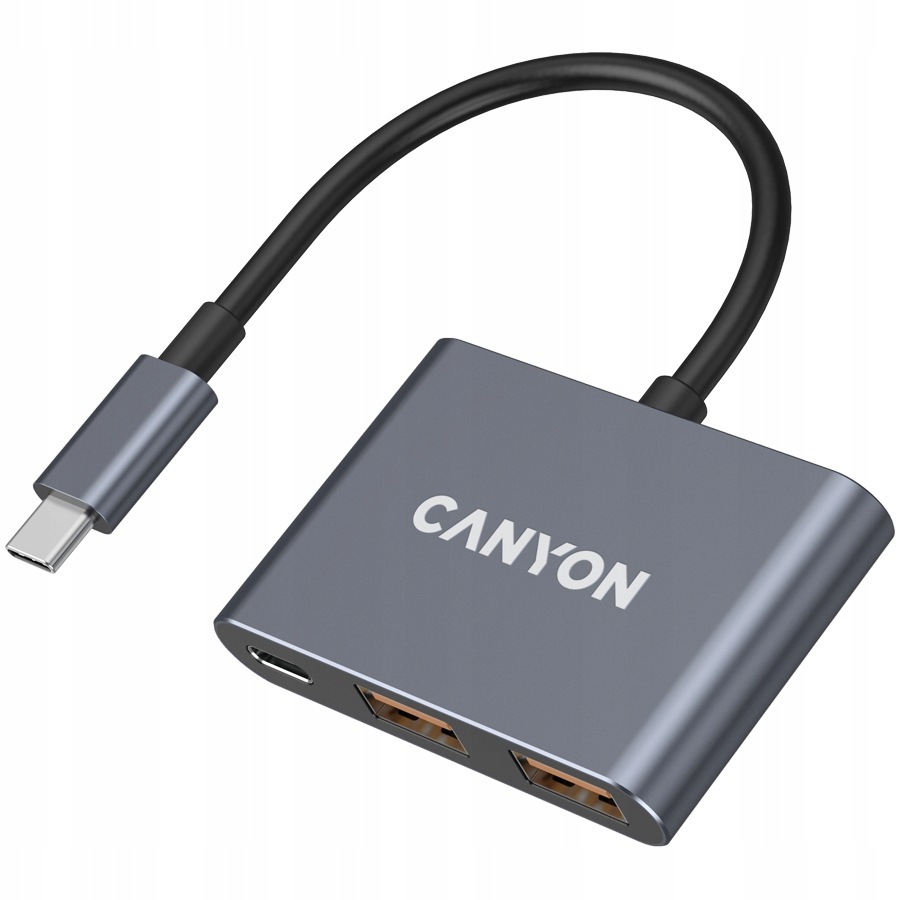 Canyon Hub DS-3 3 w 1 Usb-c Ciemnoszary