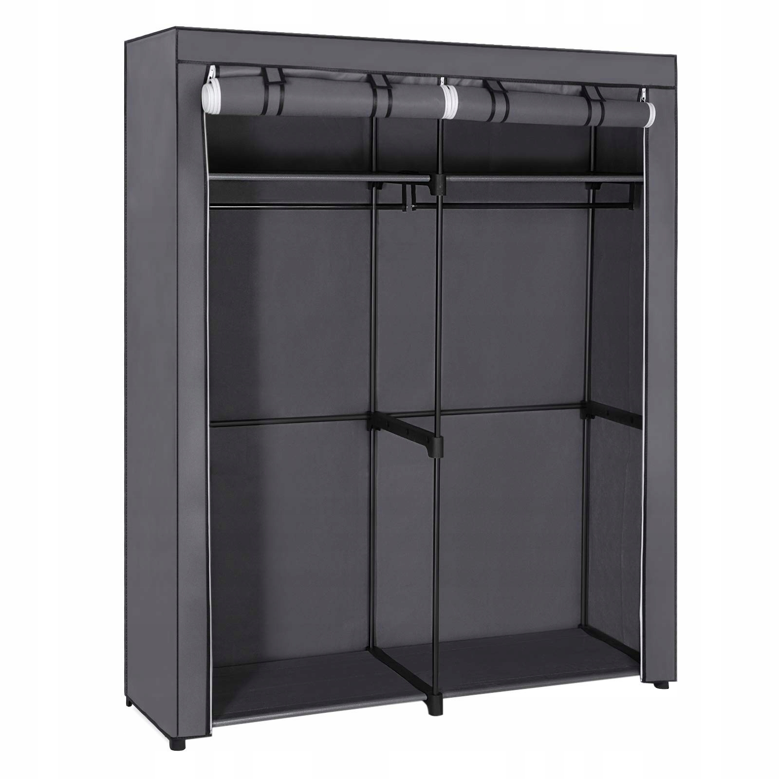 

Szafa Materiałowa Garderoba Szara 140 x 174 x 43cm