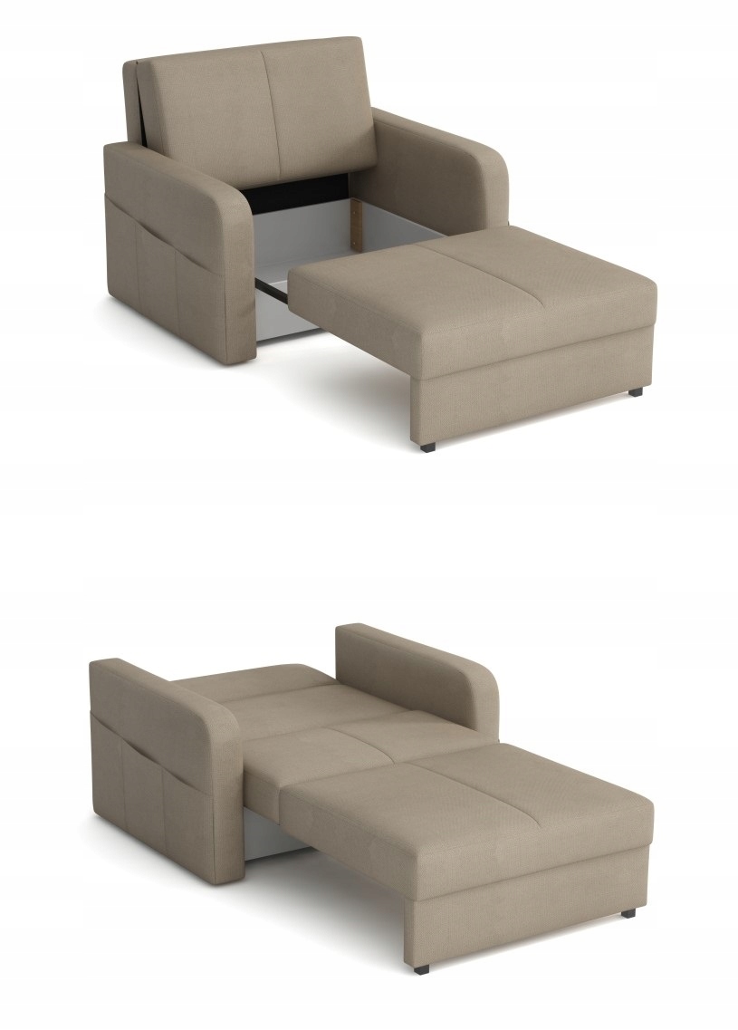 sofa VIGA PUFF I tapczanik rozsuwany do przodu Materiał korpusu drewno