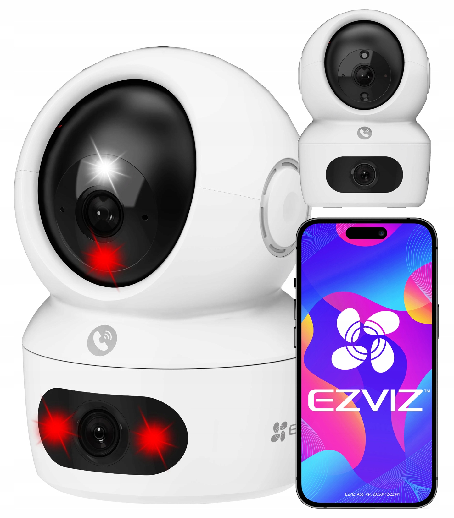 Otočná kamera Ezviz H7c Dual 2K+ 2x 4Mpx AutoTracking Detekce Aplikace