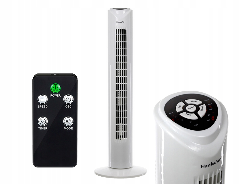 

Wentylator Kolumnowy W04 50W Biały 3 Tryby Pracy