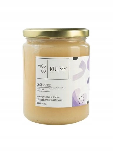 Miód Od Kulmy Faceliový med – přírodní, čerstvý, 700 g – Miód od Kulmy