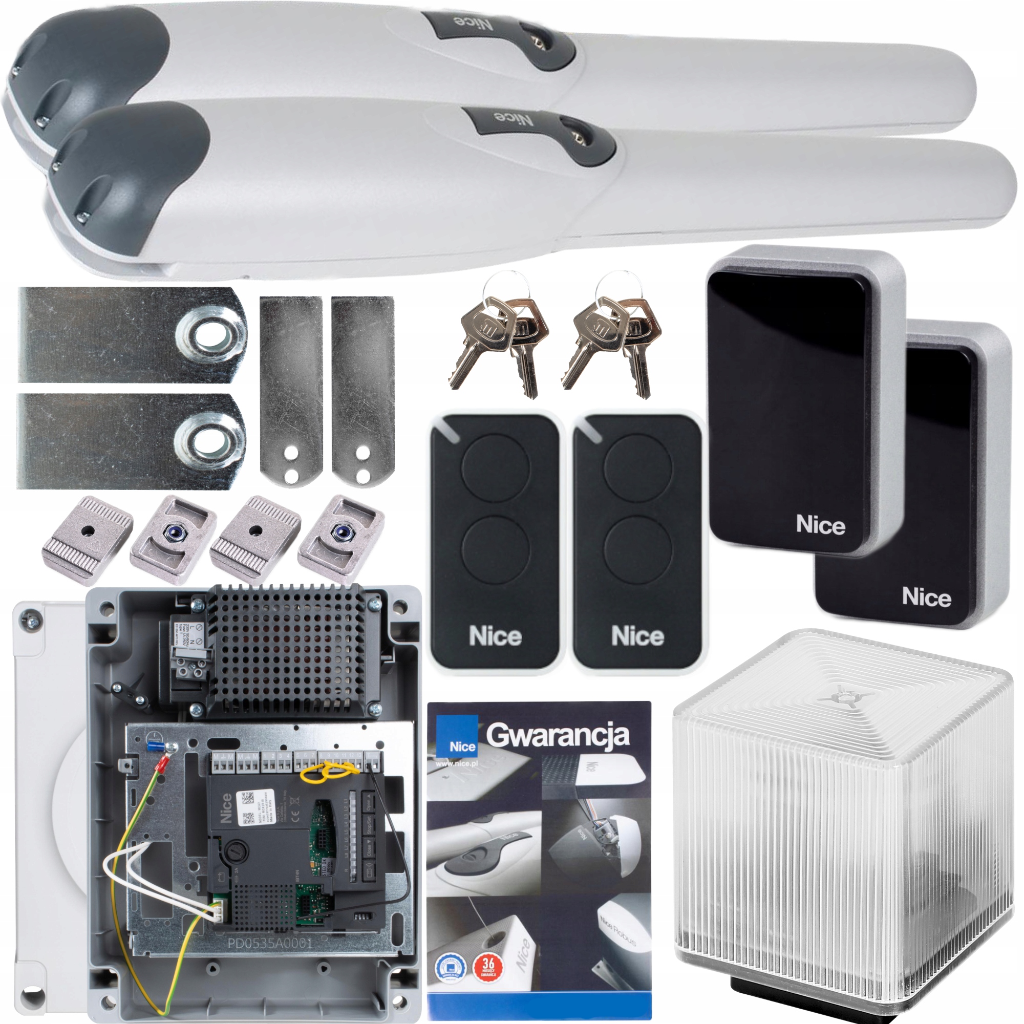 Sada automatizácie pre bránu Nice Wingo 3524 lampa