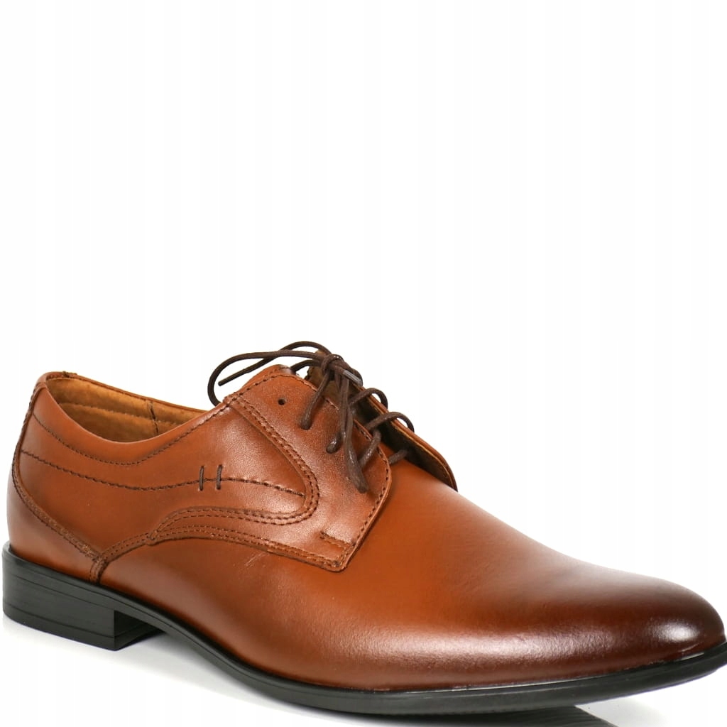 Společenské Boty Pantofle Hnědé Polská Výroba Kůže 41