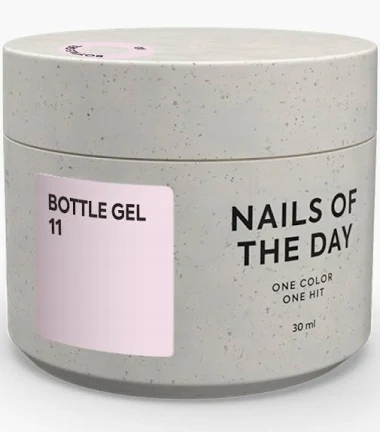 Notd Bottle gel 11 kryjący blado-różowy żel do wzmocnienia, 30 ml