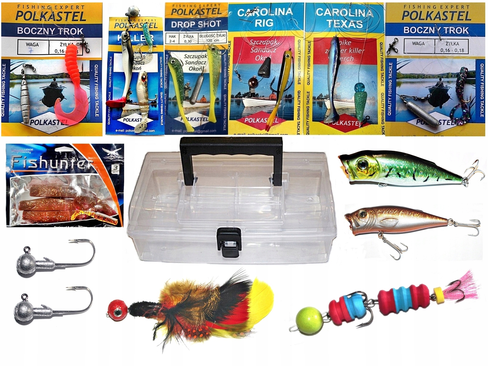 RIPPERY + MANDULA + KOGUT + PRZYNĘTY W SKRZYNCE - SZCZUPAK SANDACZ OKOŃ.