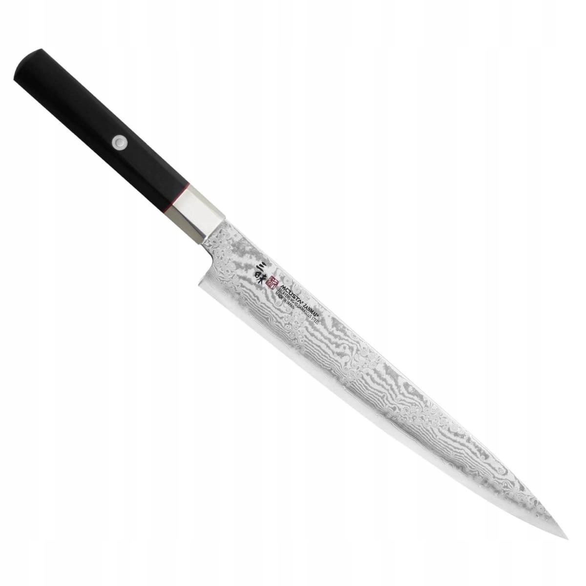 Mcusta Zanmai VG-10 Splash Japonský nôž na filetovanie Sujihiki 61 Hrc 24 cm