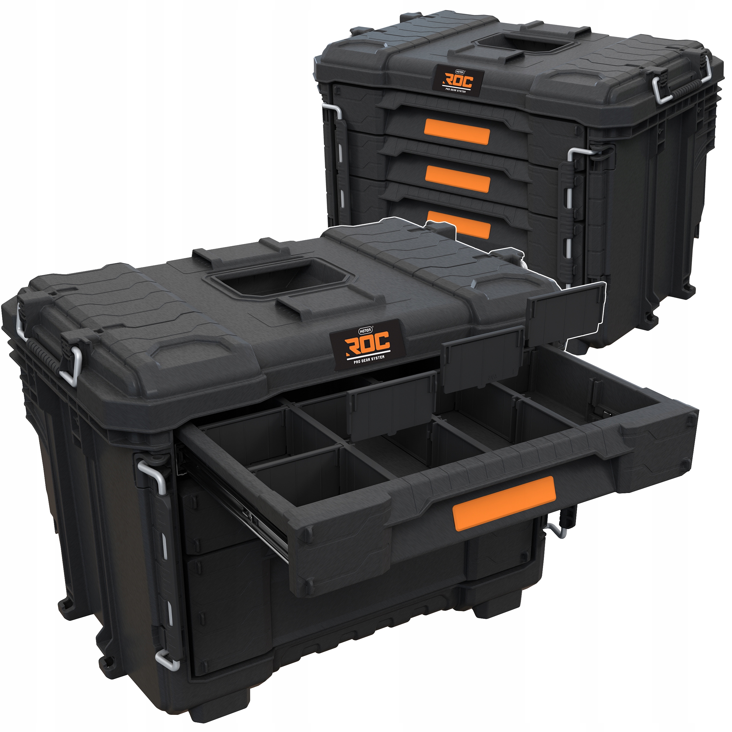 Skrzynka Narzędziowa XL z 3 szufladami Keter Roc Pro Gear 2.0 Modułowa