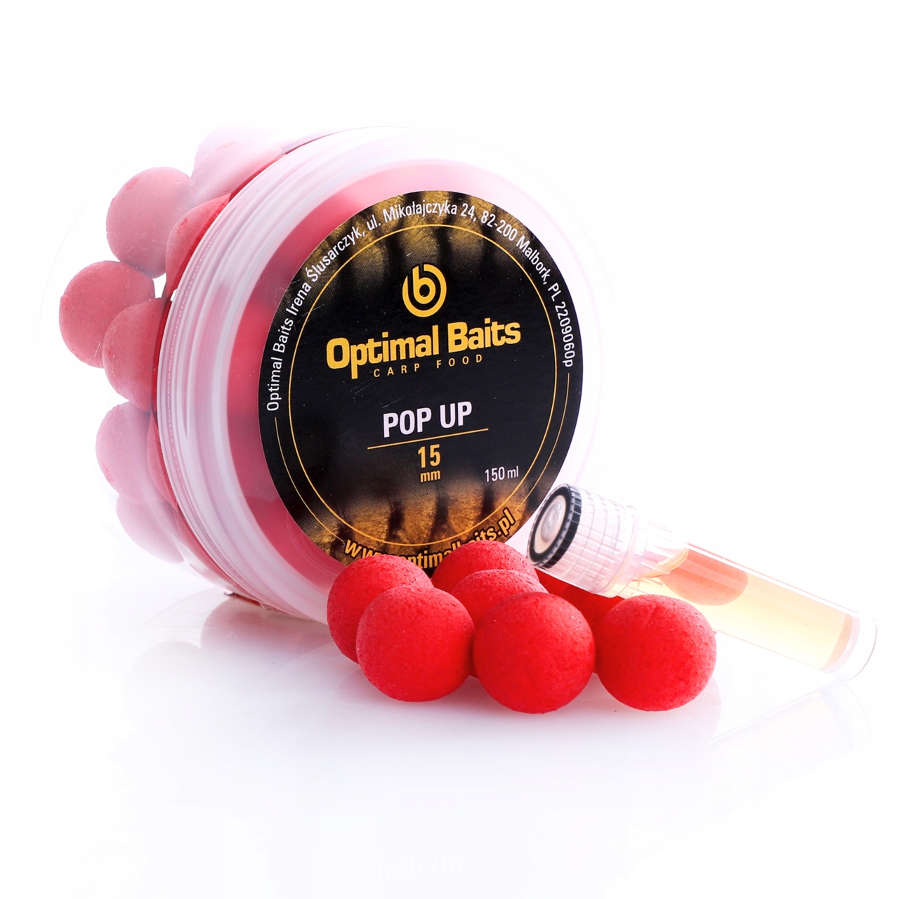 Kulki Pop Up ŚLIWKA CZOSNEK 15mm kulki proteinowe Optimal Baits