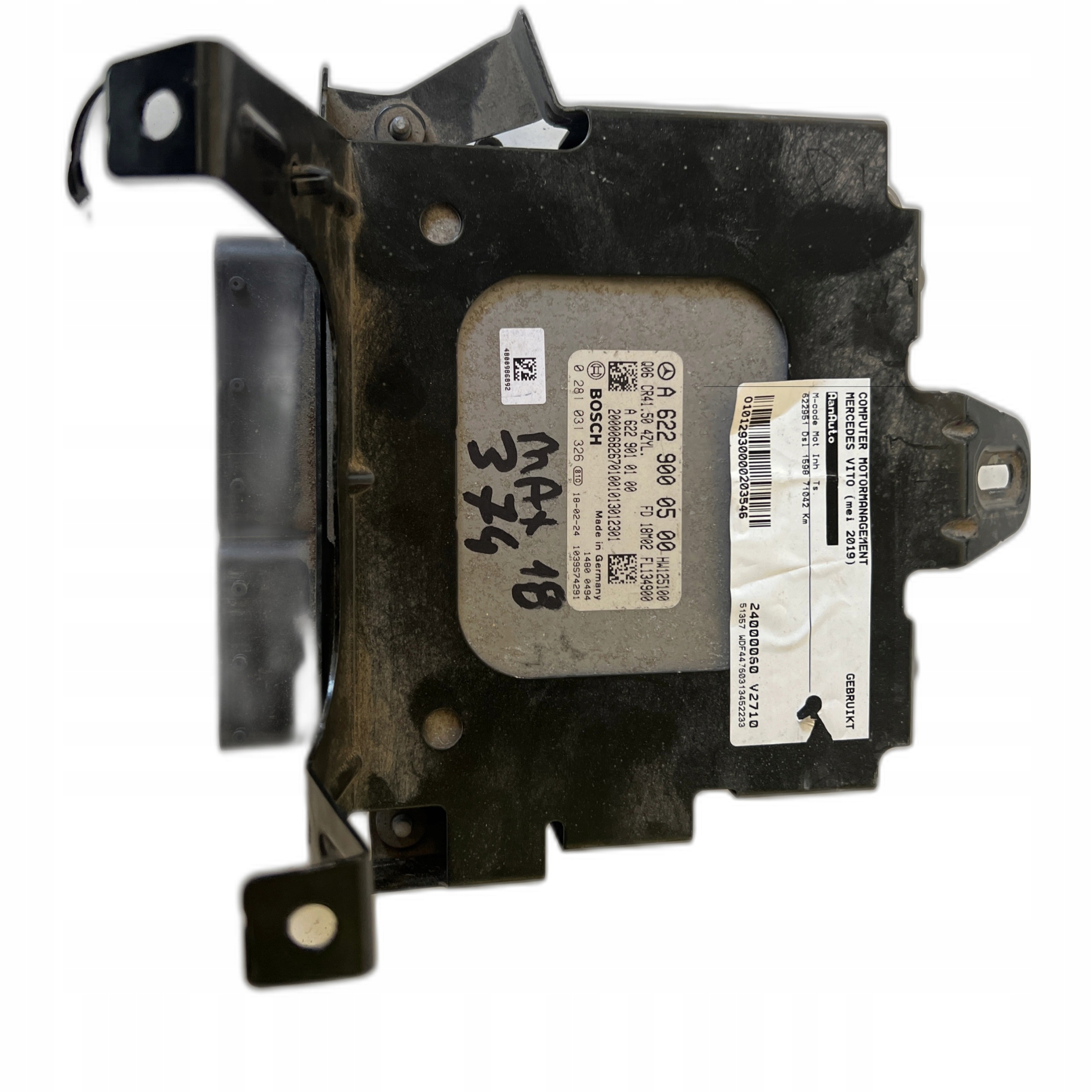 MERCEDES VITO 1.6 CDI A6229000500 A6229010100 0281031326 computer ECU