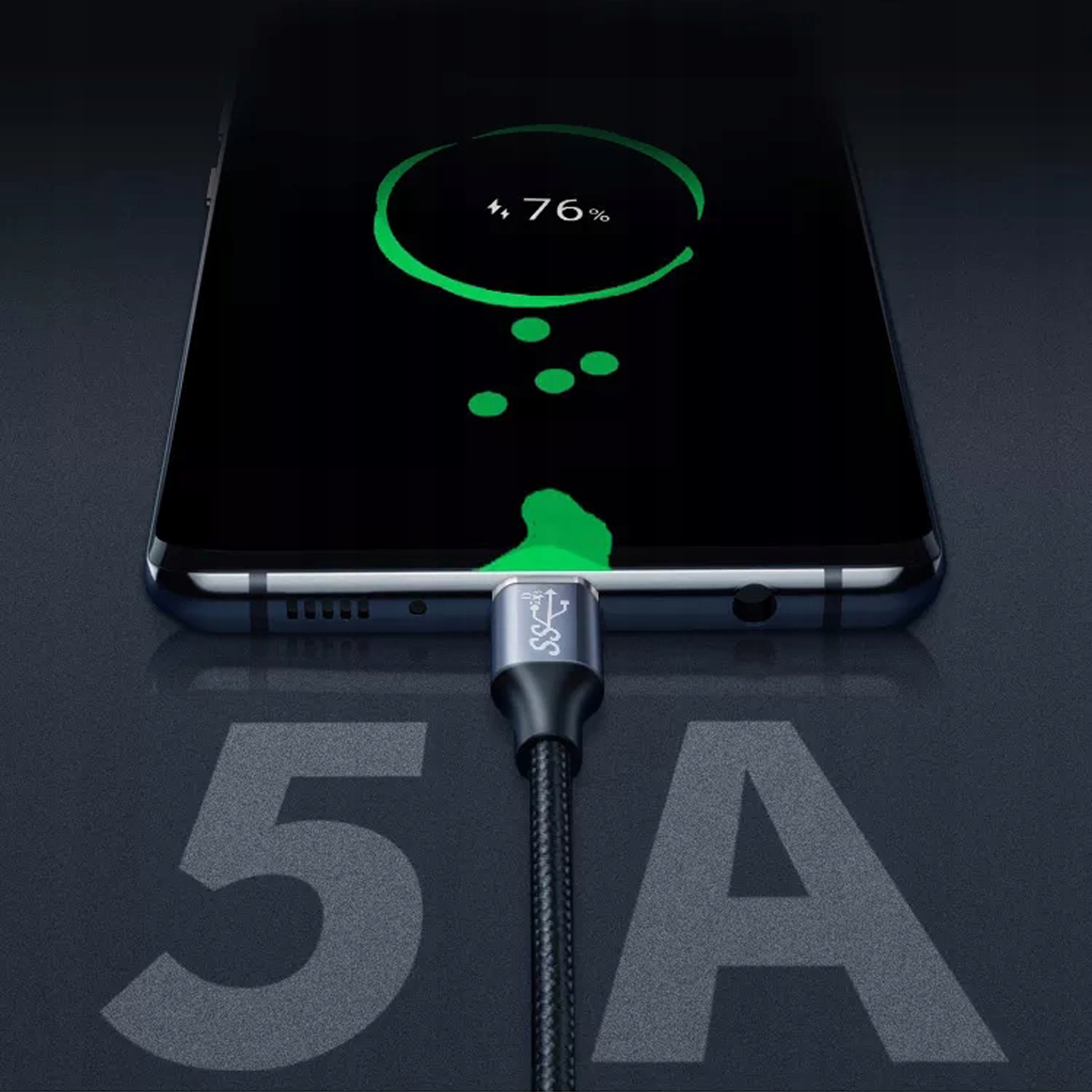 KABEL PRZEWÓD USB-C DO USB-C 3.1 KĄTOWY FAST CHARGE WIREWAY WW331320 2m Stan opakowania oryginalne