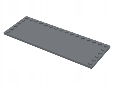 

Lego 6205 Płytka Gładka 6x16 szara ciem Nowa (12g)