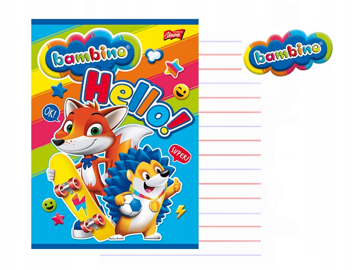 

Zeszyt A5 W Linię Dwukolorowa Bambino 16 Kartek
