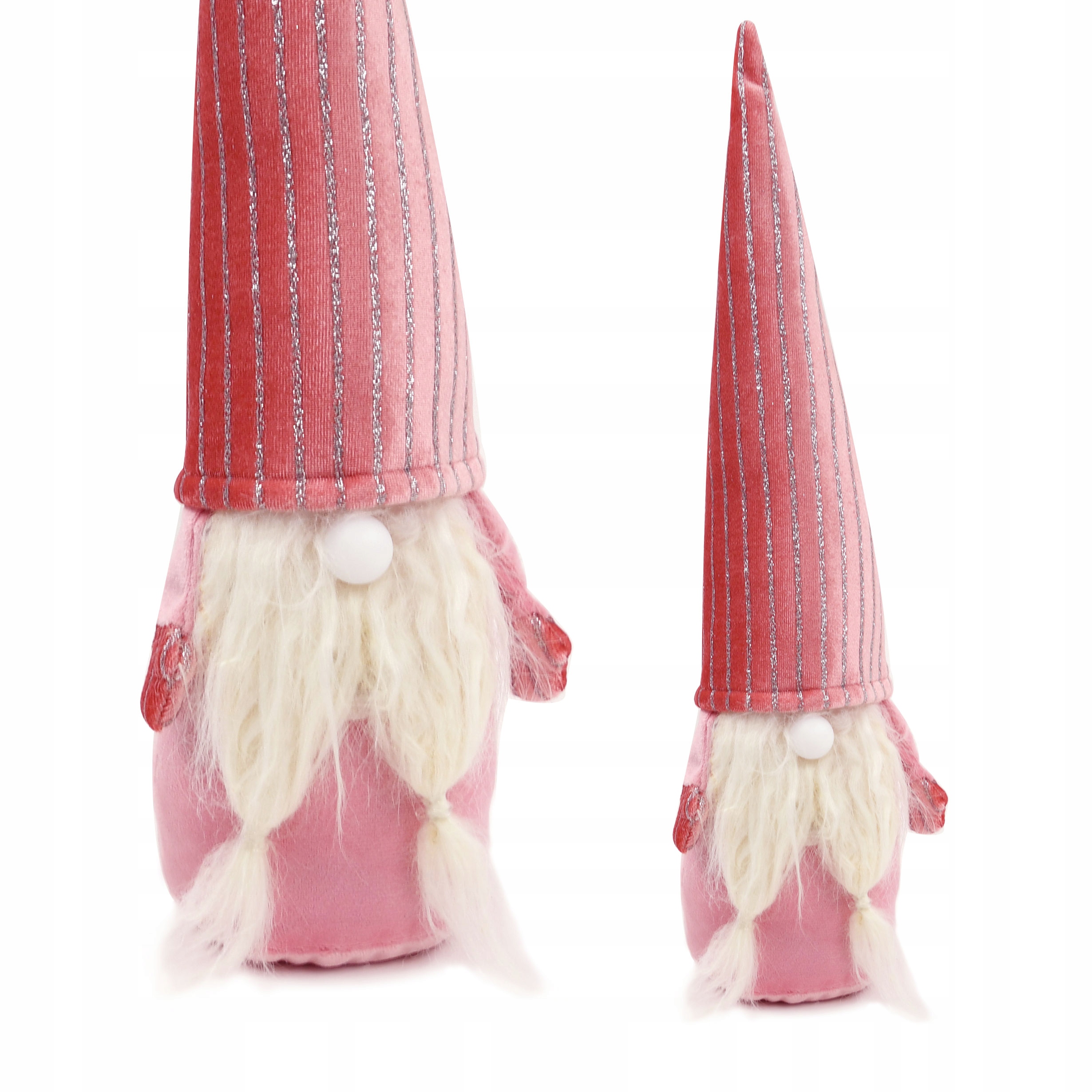 

Skrzat Świąteczny Krasnal Gnom Święta Różowy Led