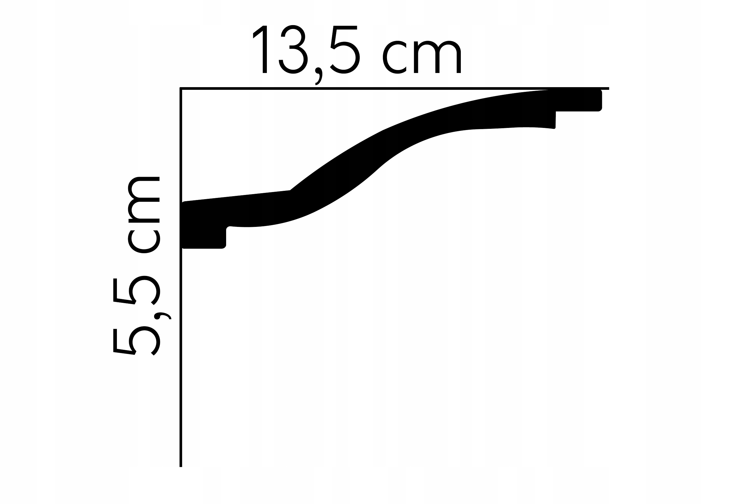 Listwy przysufitowe białe MDB127 GZYMS sztukateria Marka Mardom decor