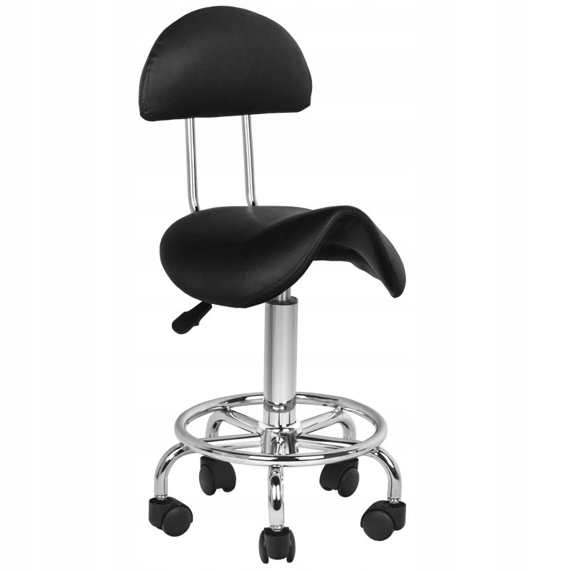 Taboret kosmetyczny 6001 czarny