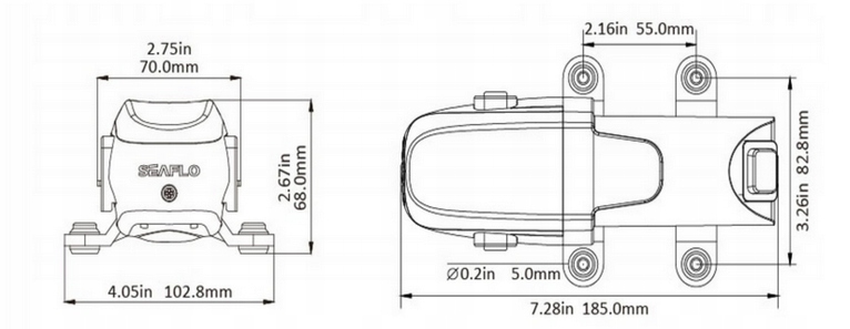 POMPA POMPKA WODY 230V CIŚNIENIOWA SAMOZASYSAJĄCA AUTOMATYCZNA KAMPERA 5.6L Numer katalogowy części pompa wody