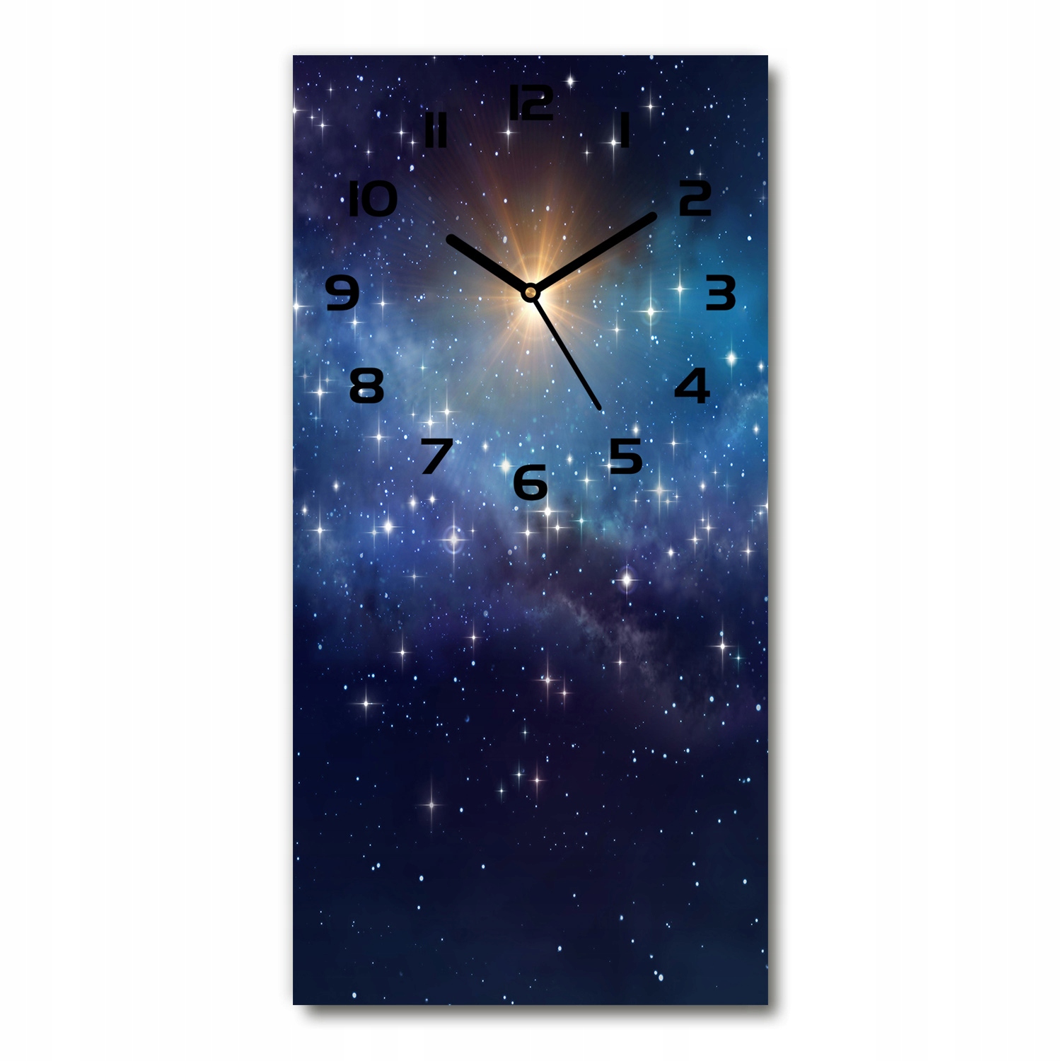 

Piękny zegar na ścianę Gwieździste niebo 30x60cm
