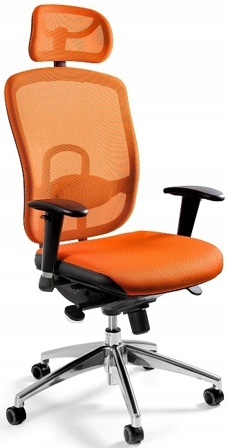 Ergonomické otočné kreslo Vip sieťovina Unique Oranžová, nastaviteľná